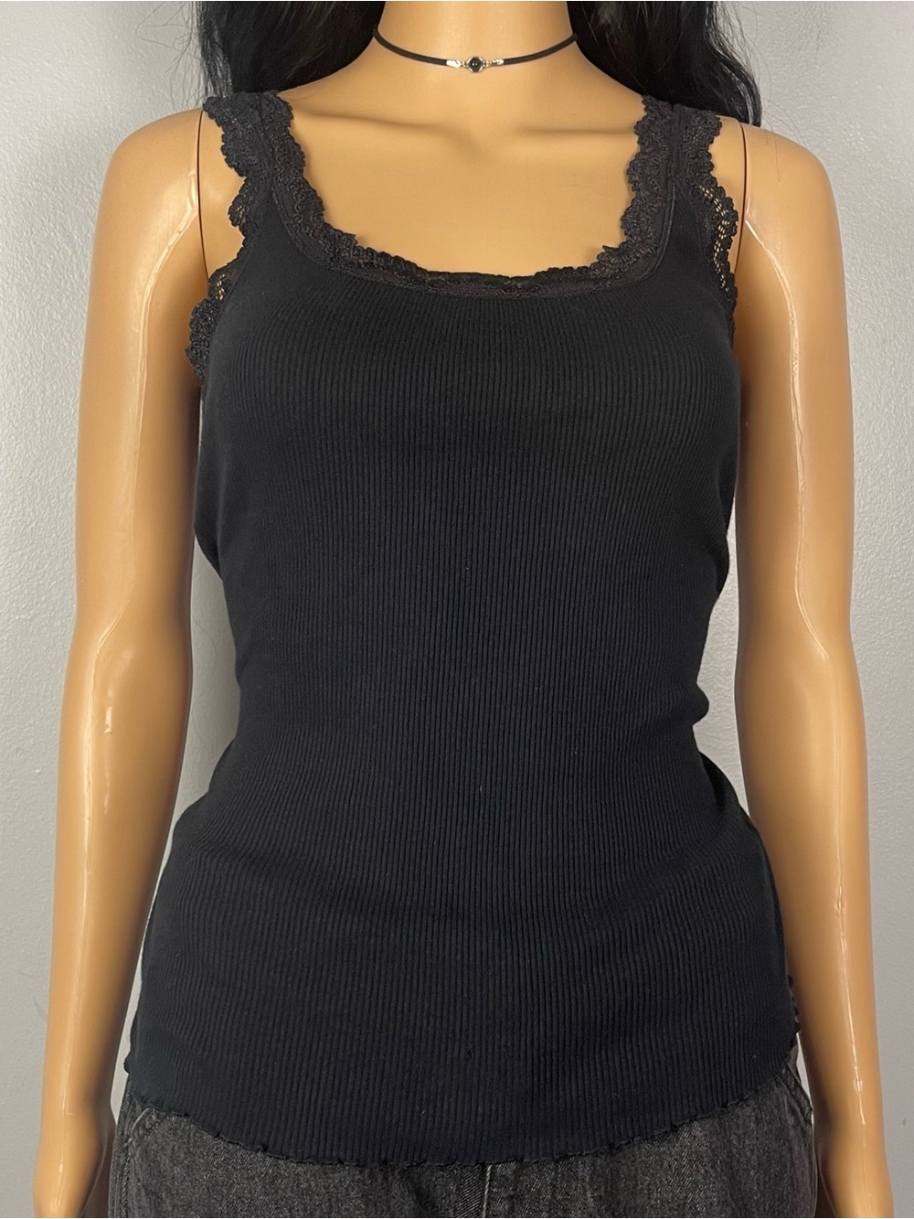 Lace Trim Tank Top